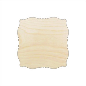 Plaque - Laser Cut Out Unfinished Wood Craft Shape BSC30 Plaque - Laser Cut Out Unfinished Wood Craft Shape BSC30