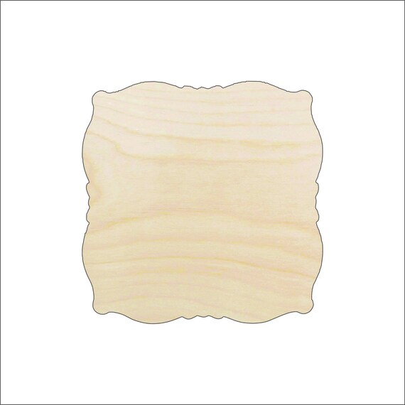 Plaque - Laser Cut Out Unfinished Wood Craft Shape BSC30 Plaque - Laser Cut Out Unfinished Wood Craft Shape BSC30