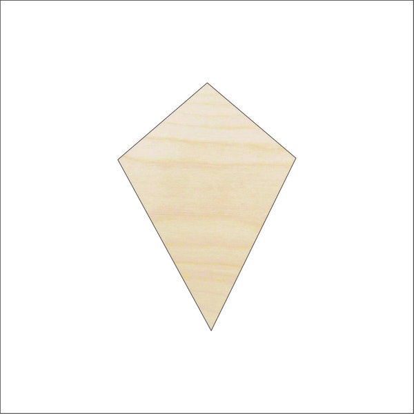 Diamond - Laser Cut Out Unfinished Wood Shape Craft Supply BSC4