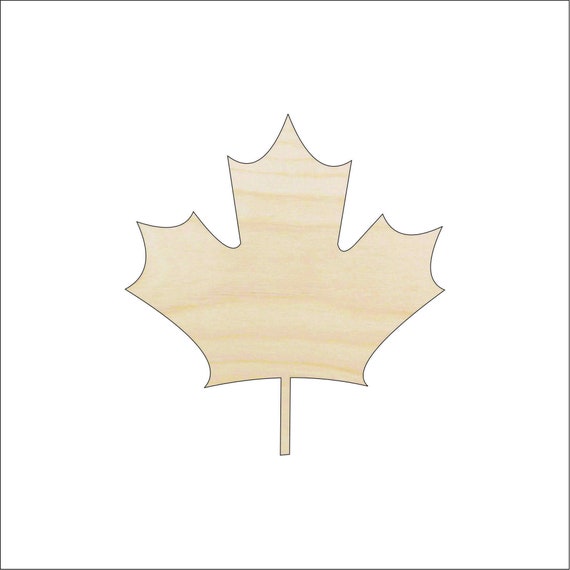Leaf - Laser Cut Out Unfinished Wood Craft Shape LEF2 Leaf - Laser Cut Out Unfinished Wood Craft Shape LEF2