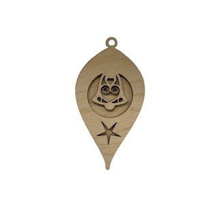 3D Ornament Bell 2 Pieces Laser Cut Out Unfinished ORN114 3D Ornament Bell 2 Pieces Laser Cut Out Unfinished ORN114