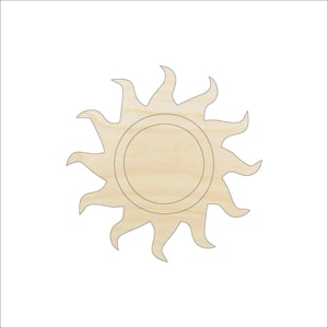 Sun - Laser Cut Out Unfinished Wood Craft Shape SKY39 Sun - Laser Cut Out Unfinished Wood Craft Shape SKY39