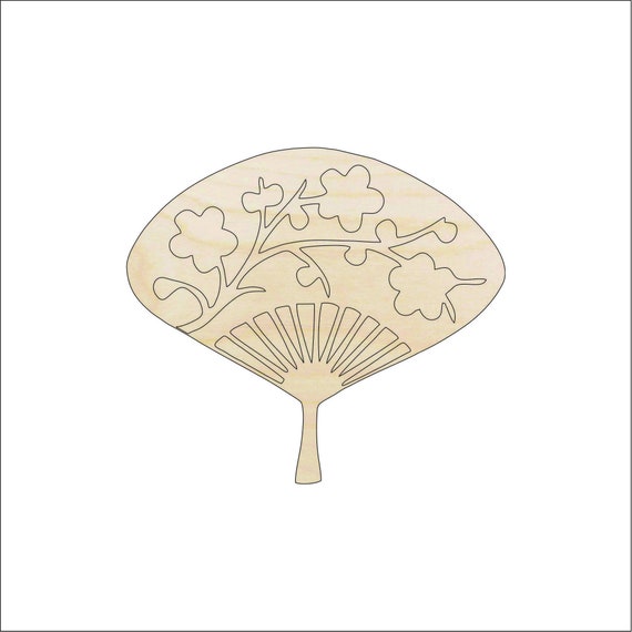Fan - Laser Cut Out Unfinished Wood Craft Shape WLD19 Fan - Laser Cut Out Unfinished Wood Craft Shape WLD19