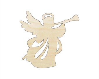 Angel - Laser Cut Out Unfinished Wood Craft Shape XMS194 Angel - Laser Cut Out Unfinished Wood Craft Shape XMS194