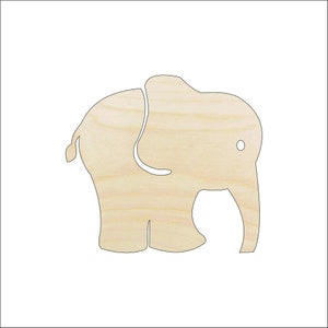 Elephant - Laser Cut Out Unfinished Wood Craft Shape ELE8 Elephant - Laser Cut Out Unfinished Wood Craft Shape ELE8