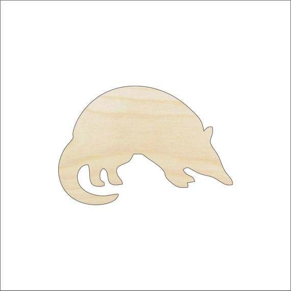 Armadillo - Laser Cut Out Unfinished Wood Craft Shape ANML3 Armadillo - Laser Cut Out Unfinished Wood Craft Shape ANML3