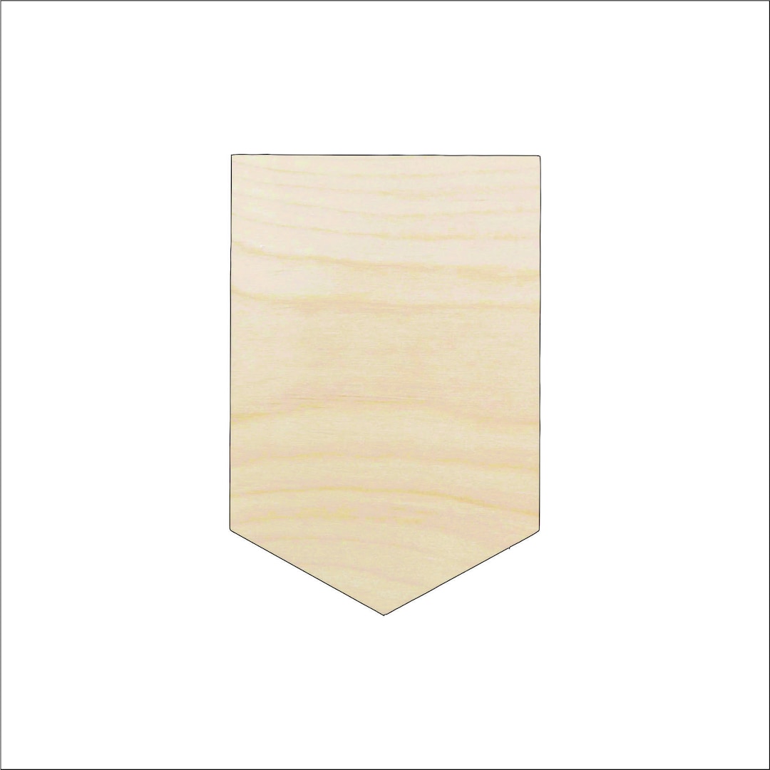 Banner - Laser Cut Out Unfinished Wood Craft Shape BNR20 Banner - Laser Cut Out Unfinished Wood Craft Shape BNR20