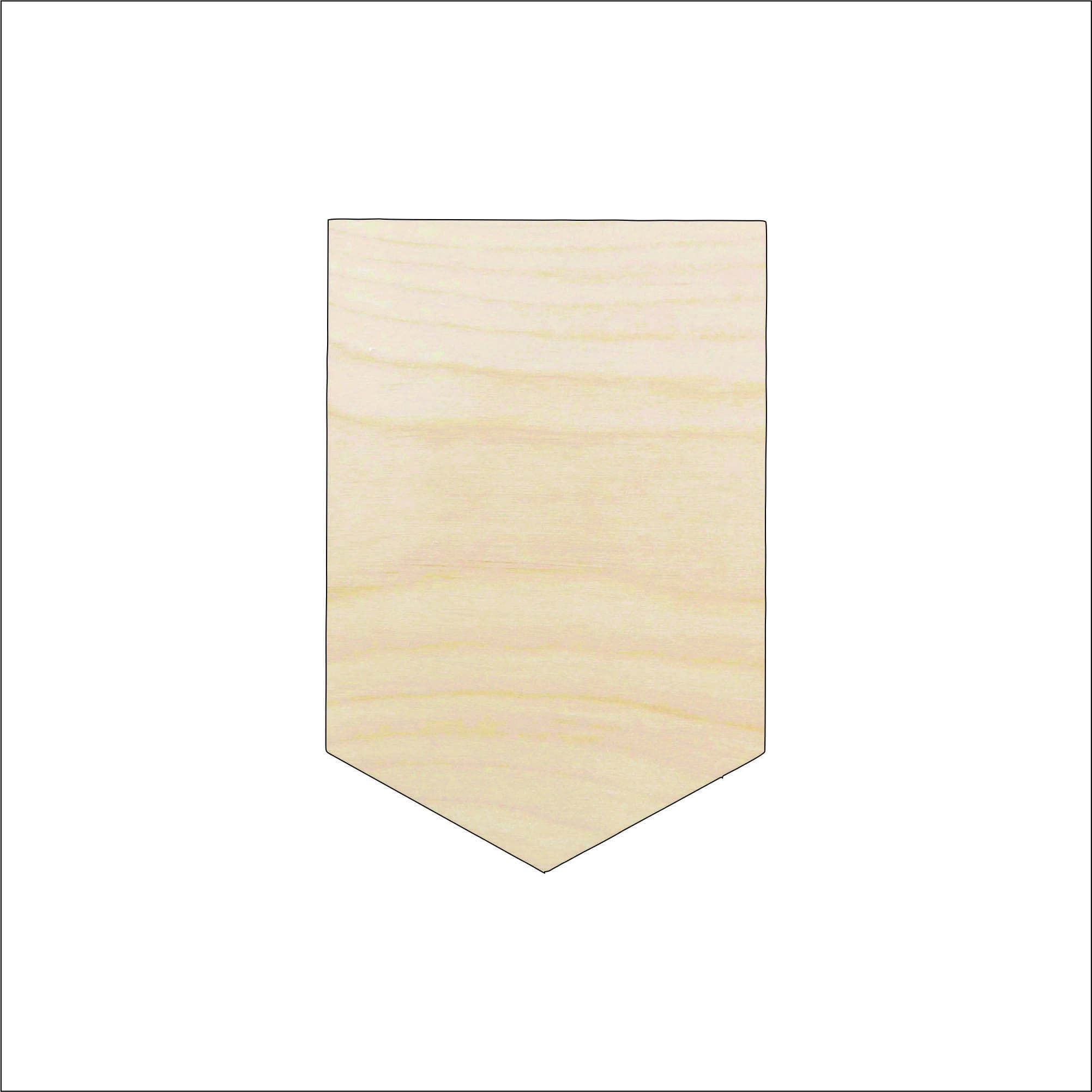 Banner - Laser Cut Out Unfinished Wood Craft Shape BNR20 Banner - Laser Cut Out Unfinished Wood Craft Shape BNR20
