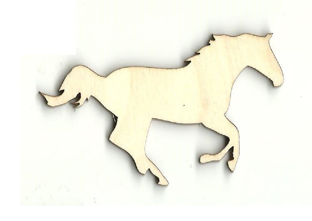 Horse Laser Cut Out Unfinished Wood Shape Craft Supply HRS38 Etsy