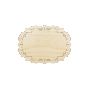 Plaque - Laser Cut Out Unfinished Wood Craft Shape BNR53 Plaque - Laser Cut Out Unfinished Wood Craft Shape BNR53