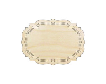 Plaque - Laser Cut Out Unfinished Wood Craft Shape BNR53 Plaque - Laser Cut Out Unfinished Wood Craft Shape BNR53