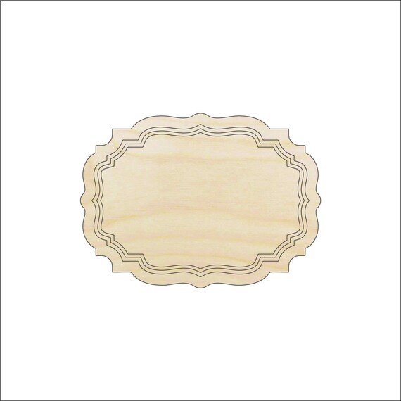 Plaque - Laser Cut Out Unfinished Wood Craft Shape BNR53 Plaque - Laser Cut Out Unfinished Wood Craft Shape BNR53
