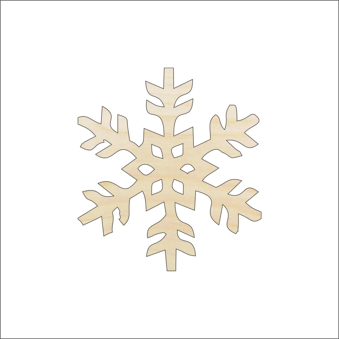 Snowflake - Laser Cut Out Unfinished Wood Craft Shape SNW68 Snowflake - Laser Cut Out Unfinished Wood Craft Shape SNW68