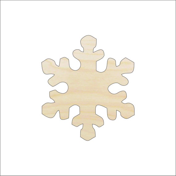 Snowflake - Laser Cut Out Unfinished Wood Craft Shape SNW11 Snowflake - Laser Cut Out Unfinished Wood Craft Shape SNW11