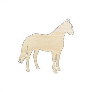 Horse - Laser Cut Out Unfinished Wood Craft Shape HRS74 Horse - Laser Cut Out Unfinished Wood Craft Shape HRS74