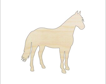 Horse - Laser Cut Out Unfinished Wood Craft Shape HRS74 Horse - Laser Cut Out Unfinished Wood Craft Shape HRS74