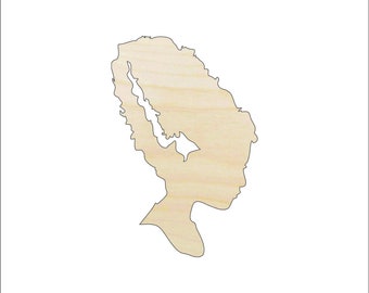 Monster Frankenstein's Bride - Laser Cut Out Unfinished Wood Craft Shape MYTH33 Monster Frankenstein's Bride - Laser Cut Out Unfinished Wood Craft Shape MYTH33