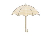 Clothing Umbrella - Laser Cut Out Unfinished Wood Craft Shape CLT10 Clothing Umbrella - Laser Cut Out Unfinished Wood Craft Shape CLT10