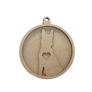 3D Ornament Dog 3 Pieces Laser Cut Out Unfinished ORN54 3D Ornament Dog 3 Pieces Laser Cut Out Unfinished ORN54