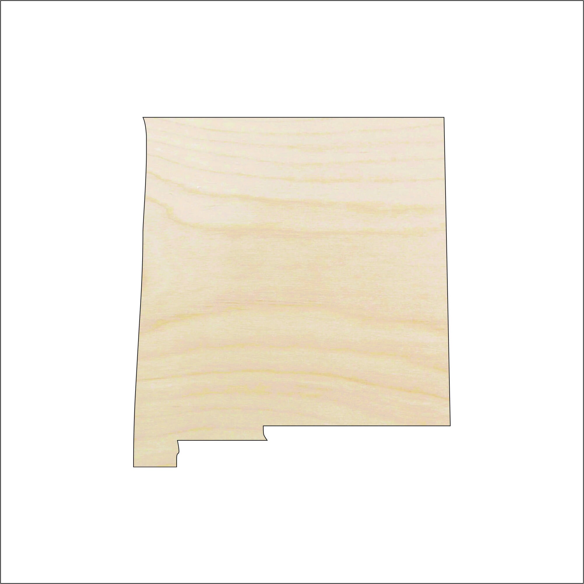 State New Mexico - Laser Cut Out Unfinished Wood Craft Shape STAT79 State New Mexico - Laser Cut Out Unfinished Wood Craft Shape STAT79