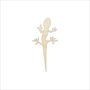 Lizard Gecko - Laser Cut Out Unfinished Wood Craft Shape REP34 Lizard Gecko - Laser Cut Out Unfinished Wood Craft Shape REP34