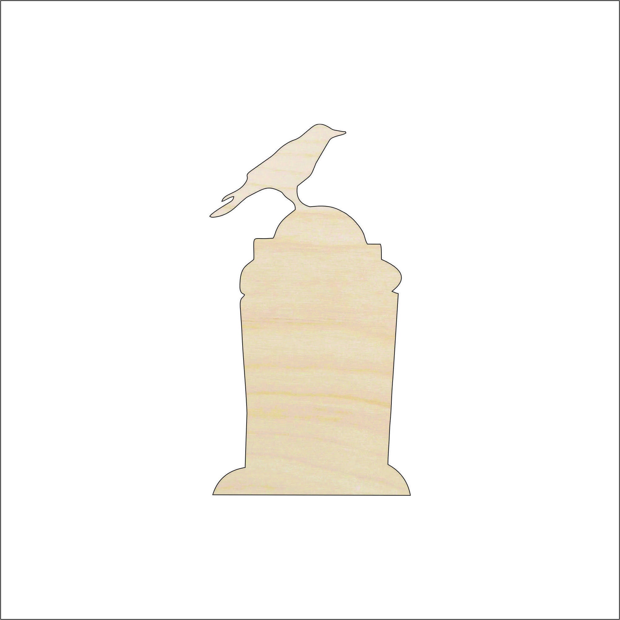 Tombstone - Laser Cut Out Unfinished Wood Craft Shape FAL104 Tombstone - Laser Cut Out Unfinished Wood Craft Shape FAL104