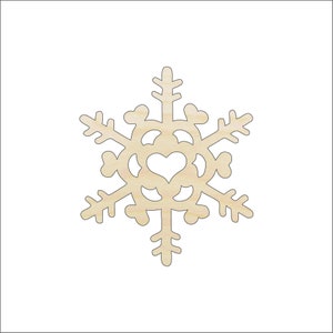 Schneeflocke - Holz Handwerk Form Laser Cut Out & Unfertige DIY Handwerk Versorgung SNW14