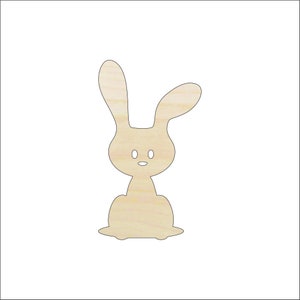 Bunny - Laser Cut Out Unfinished Wood Craft Shape BNY46 Bunny - Laser Cut Out Unfinished Wood Craft Shape BNY46