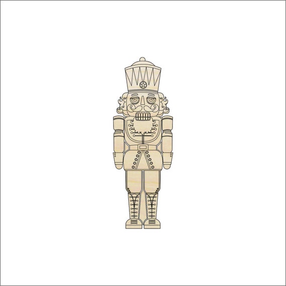 Nutcracker - Laser Cut Out Unfinished Wood Craft Shape XMS161 Nutcracker - Laser Cut Out Unfinished Wood Craft Shape XMS161