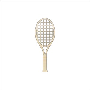 Sport Tennis Racket - Laser Cut Out Unfinished Wood Craft Shape SPT165 Sport Tennis Racket - Laser Cut Out Unfinished Wood Craft Shape SPT165