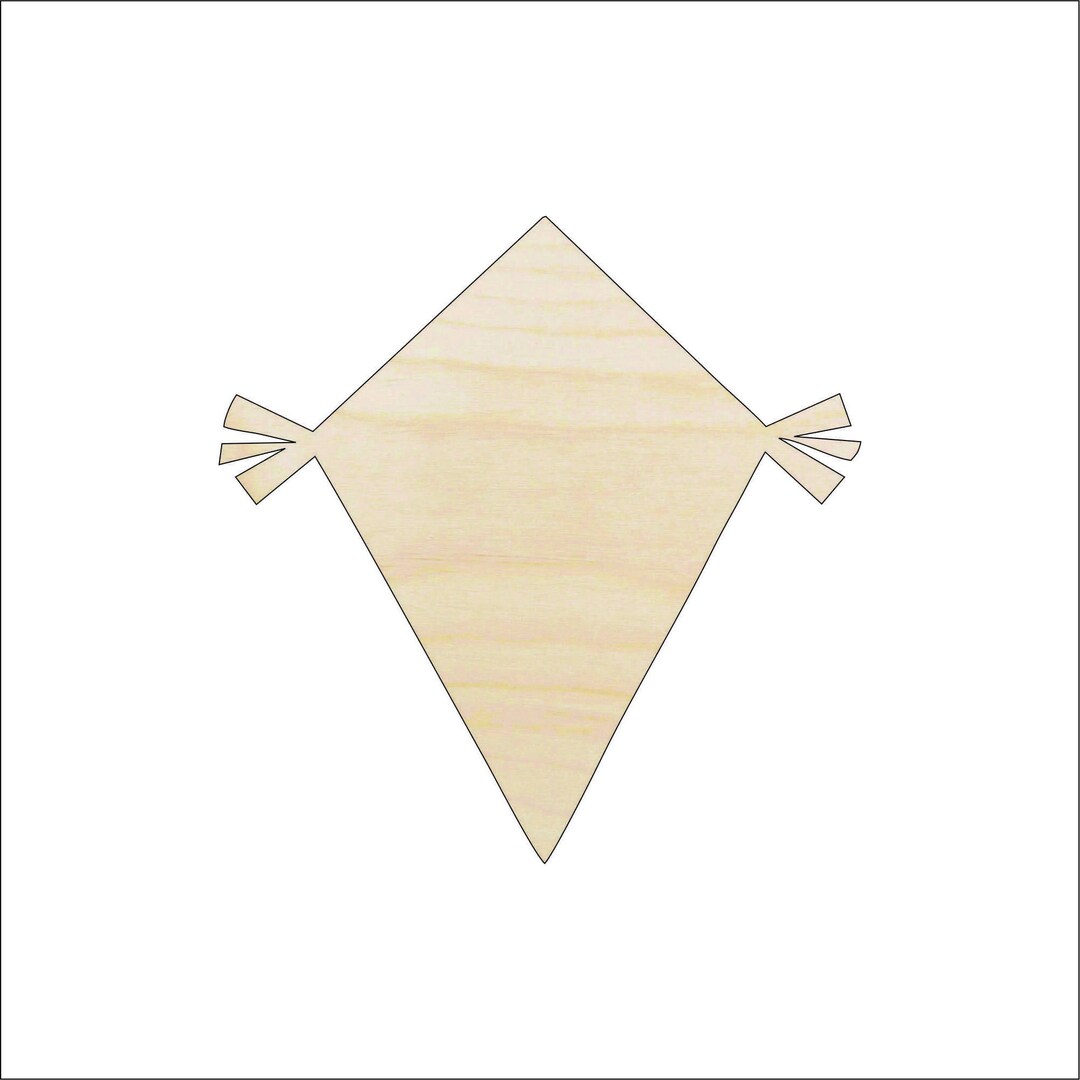 Toy Kite - Laser Cut Out Unfinished Wood Craft Shape TOY10 Toy Kite - Laser Cut Out Unfinished Wood Craft Shape TOY10