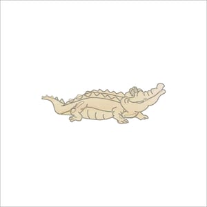 Alligator Crocodile - Laser Cut Out Unfinished Wood Craft Shape REP9 Alligator Crocodile - Laser Cut Out Unfinished Wood Craft Shape REP9