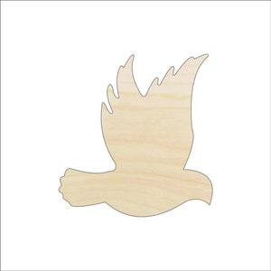 Bird - Wood Craft Shape Laser Cut Out & Unfinished DIY Craft Supply  BRD38