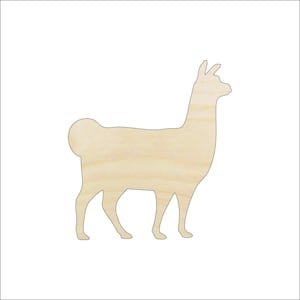 Llama Alpaca - Laser Cut Out Unfinished Wood Craft Shape ANML97 Llama Alpaca - Laser Cut Out Unfinished Wood Craft Shape ANML97
