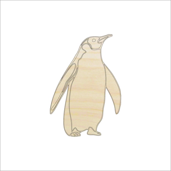 Bird Penguin - Laser Cut Out Unfinished Wood Craft Shape BRD41 Bird Penguin - Laser Cut Out Unfinished Wood Craft Shape BRD41
