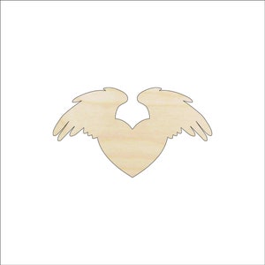 Wing - Laser Cut Out Unfinished Wood Craft Shape WNG11 Wing - Laser Cut Out Unfinished Wood Craft Shape WNG11