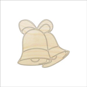 Music Bell - Laser Cut Out Unfinished Wood Craft Shape XMS50 Music Bell - Laser Cut Out Unfinished Wood Craft Shape XMS50