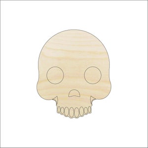 Skull - Laser Cut Out Unfinished Wood Craft Shape SKL10 Skull - Laser Cut Out Unfinished Wood Craft Shape SKL10