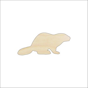 Beaver - Laser Cut Out Unfinished Wood Craft Shape ANML96 Beaver - Laser Cut Out Unfinished Wood Craft Shape ANML96