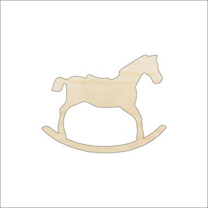 Toy Rocking Horse - Laser Cut Out Unfinished Wood Craft Shape TOY23 Toy Rocking Horse - Laser Cut Out Unfinished Wood Craft Shape TOY23