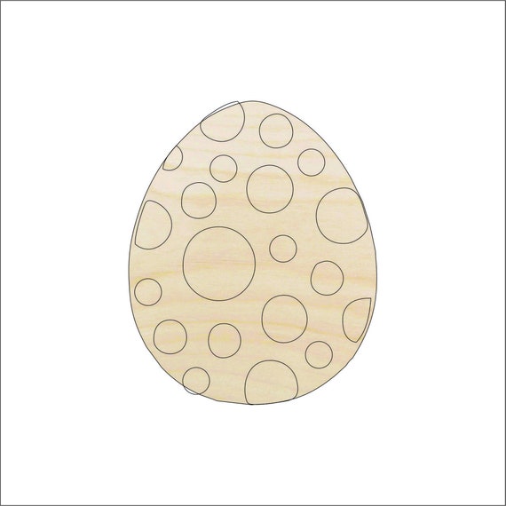 Easter Egg - Laser Cut Out Unfinished Wood Craft Shape ESR30 Easter Egg - Laser Cut Out Unfinished Wood Craft Shape ESR30