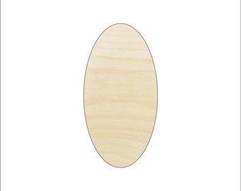 Oval - Laser Cut Out Unfinished Wood Craft Shape BSC10 Oval - Laser Cut Out Unfinished Wood Craft Shape BSC10