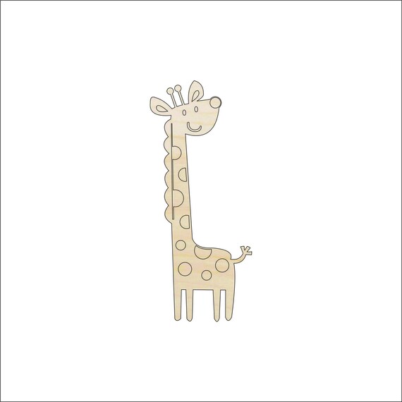 Giraffe - Laser Cut Out Unfinished Wood Craft Shape ANML73 Giraffe - Laser Cut Out Unfinished Wood Craft Shape ANML73