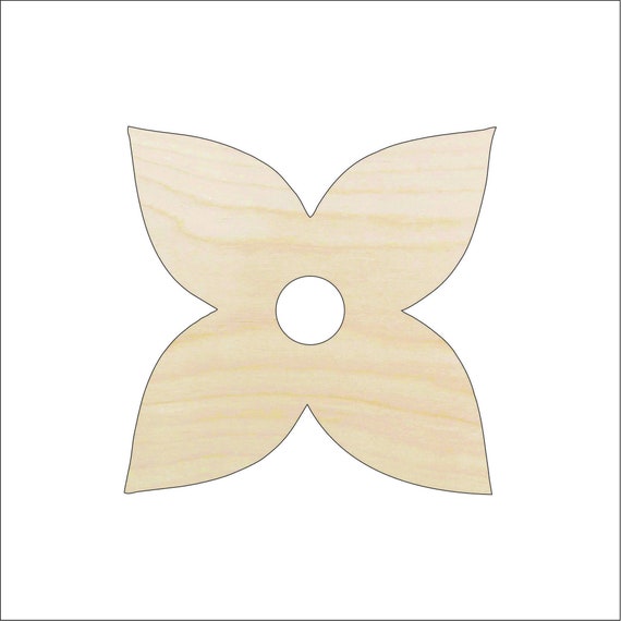 Flower - Laser Cut Out Unfinished Wood Craft Shape FLR12 Flower - Laser Cut Out Unfinished Wood Craft Shape FLR12