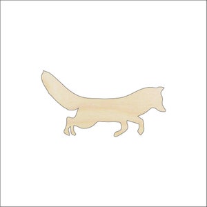 Fox - Laser Cut Out Unfinished Wood Craft Shape FOX15 Fox - Laser Cut Out Unfinished Wood Craft Shape FOX15