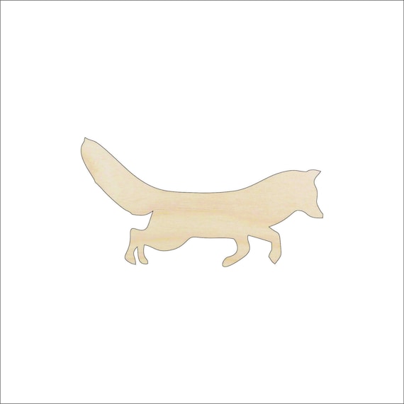 Fox - Laser Cut Out Unfinished Wood Craft Shape FOX15 Fox - Laser Cut Out Unfinished Wood Craft Shape FOX15