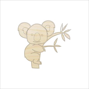 Bear Koala - Laser Cut Out Unfinished Wood Craft Shape BER5 Bear Koala - Laser Cut Out Unfinished Wood Craft Shape BER5