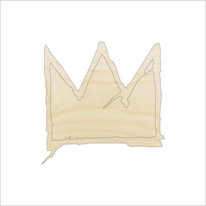 Crown - Laser Cut Out Unfinished Wood Craft Shape CLT88 Crown - Laser Cut Out Unfinished Wood Craft Shape CLT88