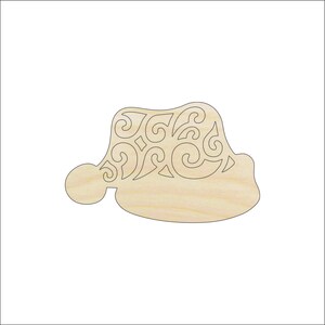 Hat Santa - Laser Cut Out Unfinished Wood Craft Shape XMS35 Hat Santa - Laser Cut Out Unfinished Wood Craft Shape XMS35