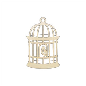 Birdcage - Laser Cut Out Unfinished Wood Craft Shape CAG2 Birdcage - Laser Cut Out Unfinished Wood Craft Shape CAG2